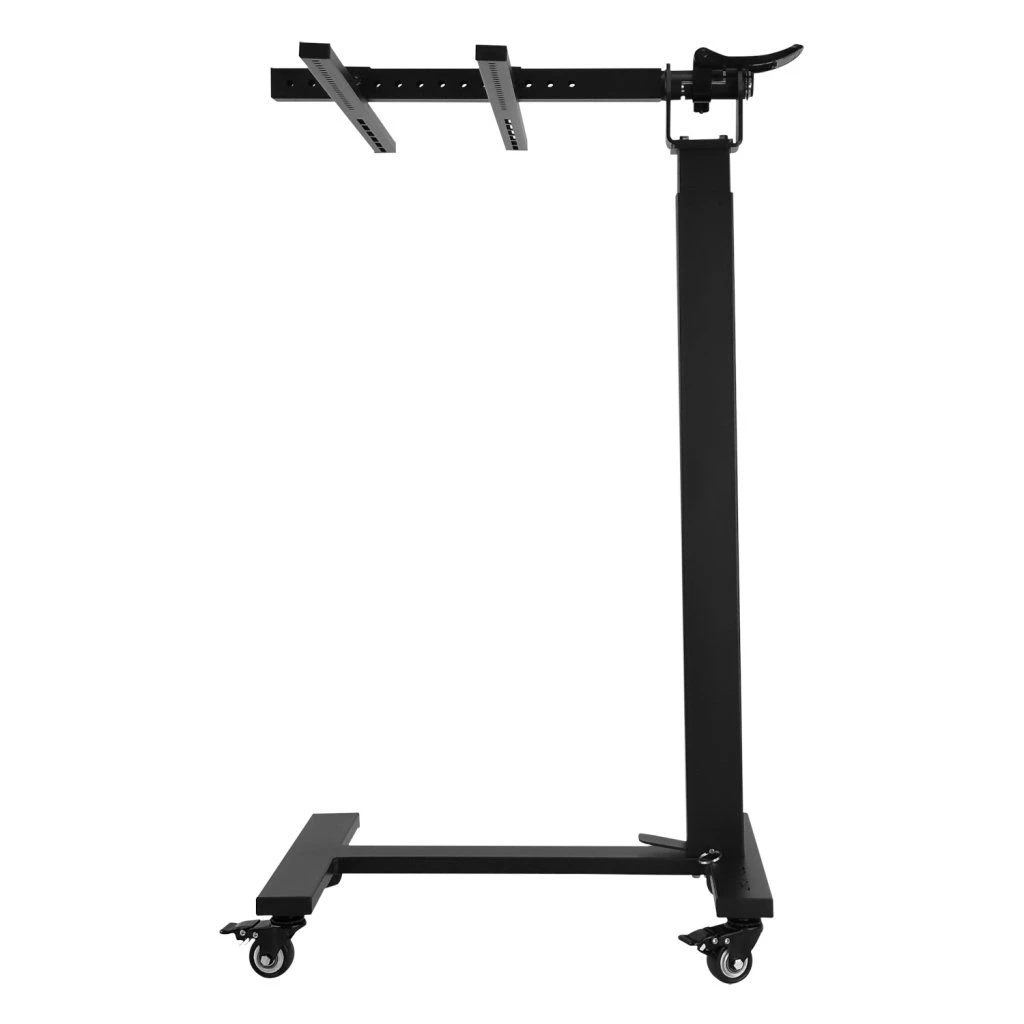 stojan-mito-light-lift-stand-10 MITO LIGHT® Lift Stand – pohľad zboku na stojan s otočným ramenom a pedálom plynového zdvihu pri základni