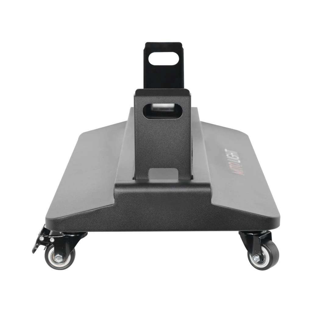 stojan-mito-light-mitohacker-floor-stand-5-0-4 MITO LIGHT® Mitohacker Floor Stand 5.0 – detail základne stojana so skladacím mechanizmom a kolieskami, pohľad zboku